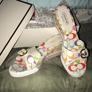 Coach Perry wedge sandals
